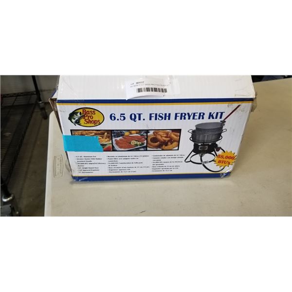 AS NEW 6.5QT BASS PRO FISH FRYER KIT