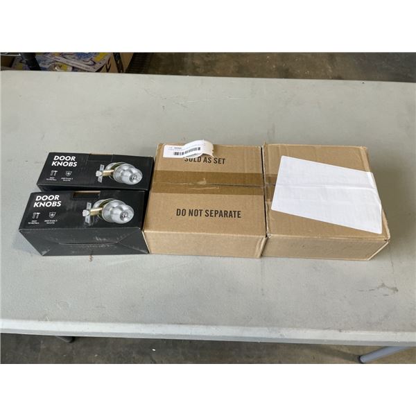3 NEW DOOR KNOB SETS - ENTRY W/ LOCK