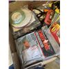 Image 7 : TRAY OF ASSORTED SHOP HARDWARE AND ROTARY TOOL, GLU GUNS ETC AND TRAY OF HALOGEN REPLACEMENT BULBS, 