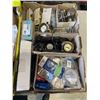 Image 3 : 2 TRAYS OF ELECTRICAL AND DOOR HARDWARE, MAINLY ALL NEW