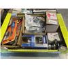 Image 5 : 2 TRAYS OF ELECTRICAL AND DOOR HARDWARE, MAINLY ALL NEW
