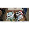 Image 1 : 2 TRAYS OF CAULKING AND TAPE