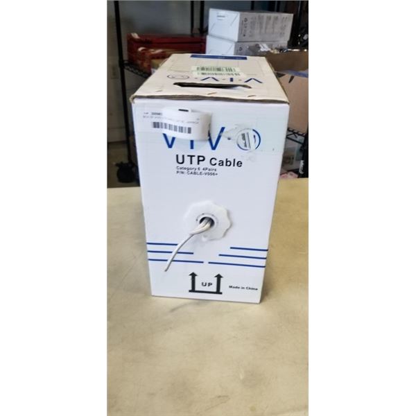 BOX OF VIVO UTB CABLE CAT 6E - APPROX 500FT