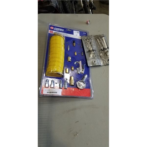 NEW CAMPBELL HAUSFELD 16PC ACCESSORY KIT AND LOT OF WRENCHES