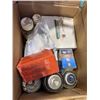 Image 3 : TOTE OF TREE PRUNERS, ELECTRICAL WIRE TIES, PANCODE WIRE MARKERS ETC