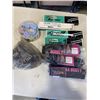 Image 4 : TOTE OF TREE PRUNERS, ELECTRICAL WIRE TIES, PANCODE WIRE MARKERS ETC