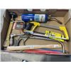Image 3 : 2 TRAYS OF ASSORTED HAND TOOLS, WOOD PLANE, HAMMER AND NAIL PULLERS ETC