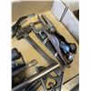 Image 5 : 2 TRAYS OF ASSORTED HAND TOOLS, WOOD PLANE, HAMMER AND NAIL PULLERS ETC