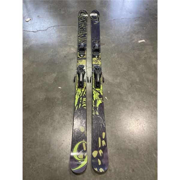 NINTHWARD 180CM TWIN SKIS WITH ROSSIGNOL BINDINGS