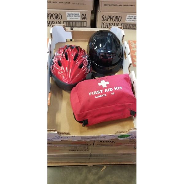 DOT RIDING HELMET, BIKE HELMET, FIRST AID KIT