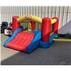 Image 6 : INFLATABLE BOUNCY CASTLE WITH SLIDE AND BLOWER WORKING INCLUDES CARRY BAG