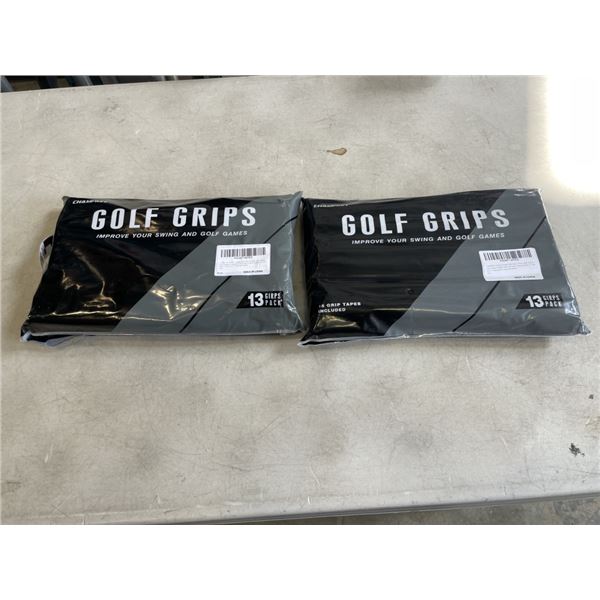 2 NEW PREMIUM RUBBER GOLF GRIP SETS, 13PC PER