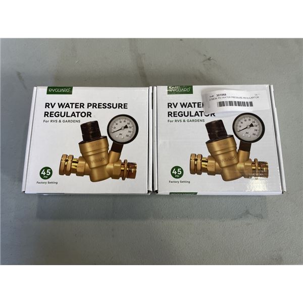2 NEW RV WATER PRESSURE REGULARTOR FOR RV AND GARDENS