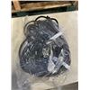 Image 1 : AS NEW 75FT BLACK  INDOOR OUTDOOR HEAVY DUTY LIGHTED 3 WIRE GROUNDED EXTENSION CORD 12AWG