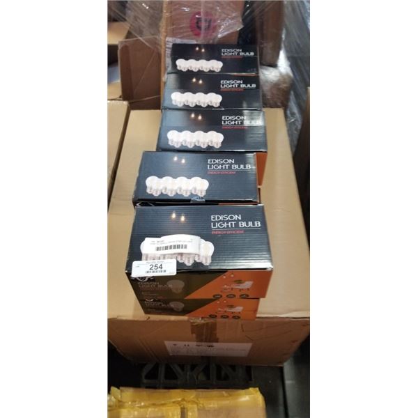 CASE OF BERELLI G50-4W 2700K E26 LIGHT BULBS, 40 BOXES OF 8 BULBS PLUS 10 BOXES