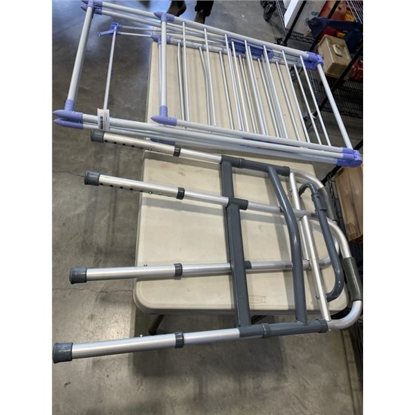 DRYING RACK AND ALUMINUM FOLDING WALKER