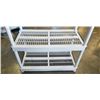 Image 2 : WHITE 4 TIER PLASTIC SHELVING UNIT APPROX 6FT TALL, 36" x 18"