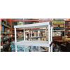 Image 3 : WHITE 4 TIER PLASTIC SHELVING UNIT APPROX 6FT TALL, 36" x 18"