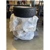 Image 1 : 4 GOODYEAR ASSURANCE 205 /55 R16 ALL SEASON TIRES 5 SPOKE ALUMINUM RIMS 65% TREAD LEFT