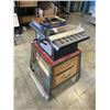 Image 2 : QUALITY CRAFT 10 INCH TABLE SAW WITH ACCESSORIES AND ROLLING STAND