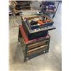 Image 3 : QUALITY CRAFT 10 INCH TABLE SAW WITH ACCESSORIES AND ROLLING STAND