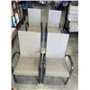 Image 1 : SET OF 4 STACKING PATIO SLING CHAIRS