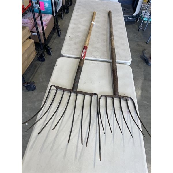 2 PITCH FORKS