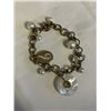 Image 2 : VINTAGE LINKS BRACELET W/ CHARMS