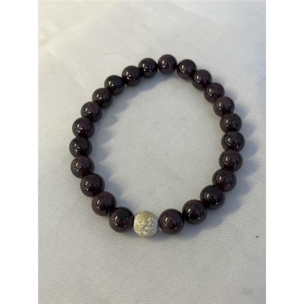 VINTAGE INDIAN RUBY BEADS BRACELET