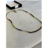Image 2 : DAINTY GENUINE GEM STONE RONDELLE BEADS NECKLACE