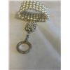Image 2 : PEARL BRACELET CONNECTED W/ RHINESTONES RING BAND