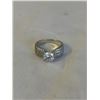 Image 1 : STERLING SILVER RING, MARKED 925 SIZE 9 IN GOOD CONDITION, FEW STONES MISSING