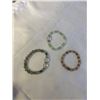 Image 1 : 3 VINTAGE STONE BEADS BRACELETS