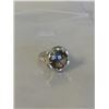 Image 1 : STERLING SILVER W/ SMOKEY TOPAZ RING, SIZE 6.5