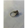 Image 3 : VINTAGE STERLING SILVER RING SIZE 7.5 SOME TINY STONES MISSING