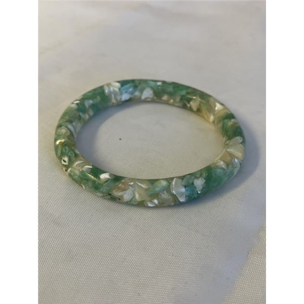 MOTHER OF PEARL INLAID BANGLE