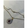 Image 3 : VINTAGE GOLD FILLED CHAIN W/ PENDANT NECKLACE MARKED ECCO GF