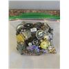 Image 1 : BAG OF MISC JEWELRY, BEADS AND PARTS