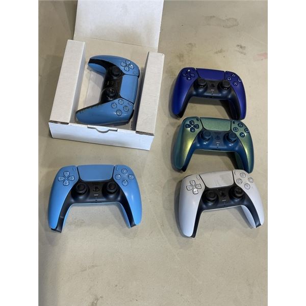 5 PS5 DUAL SENSE CONTROLLERS WIRELESS STORE RETURNS MOSTLY STICK DRIFT