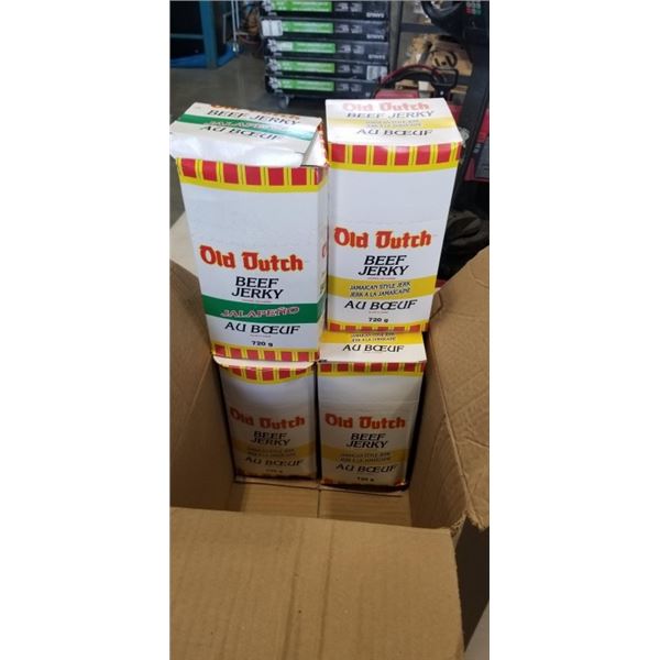 2 CASES OF ASSORTED OLD DUTCH BEEF JERKY STRIPS, EXP 20260821
