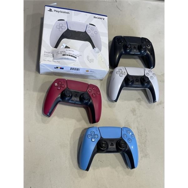 5 PS5 DUAL SENSE CONTROLLERS WIRELESS STORE RETURNS MOSTLY STICK DRIFT