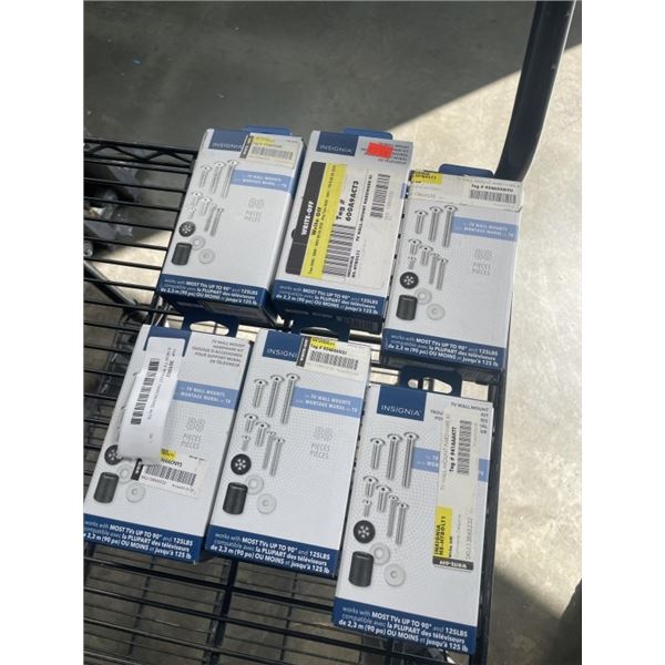 6 NEW TV MOUNT HARDWARE KITS