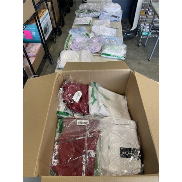 LARGE BOX OF NEW BUTTON UP SHIRTS