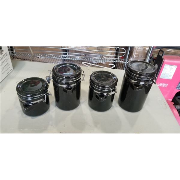 4PC LIDDED CANNISTER SET