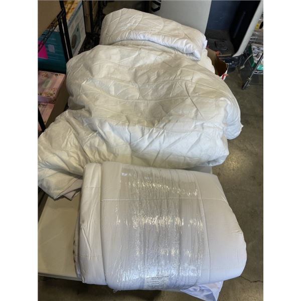 3 HEATED MATTRESS COVERS - 2 MISSING ADPATERS