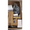 Image 2 : BOX OF NEW AMAZON ITEMS - INK CARTRIDGES, CAR ADAPTERS, SPEAKER GRILL, ETC