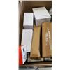Image 3 : BOX OF NEW AMAZON ITEMS - INK CARTRIDGES, CAR ADAPTERS, SPEAKER GRILL, ETC