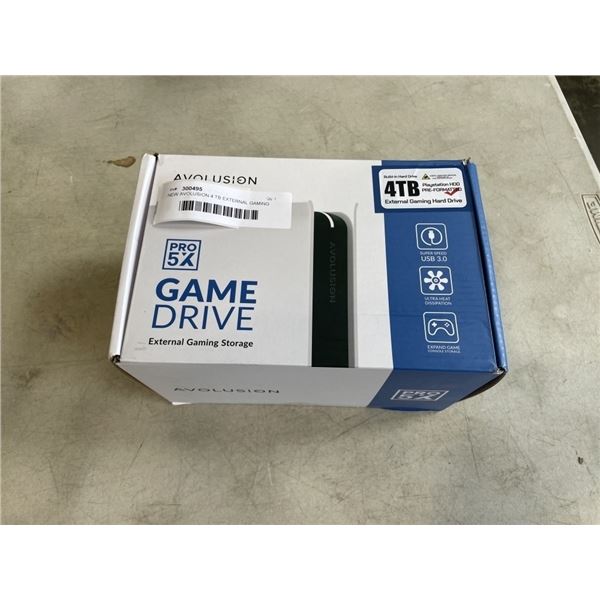 NEW AVOLUSION 4 TB EXTERNAL GAMING  HARD DRIVE EXTERNAL STORAGE DEVICE FOR PLAYSTATION 5