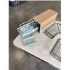 Image 3 : 4 NEW CORNER SHOWER CADDY SETS AND ONE 5PC SHOWER CADDY SET, CORNER SETS ARE DARK GREEN