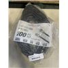 Image 1 : AS NEW 100FT BLACK INDOOR OUTDOOR HEAVY DUTY LIGHTED 3 WIRE GROUNDED EXTENSION CORD 16AWG
